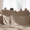 imageBedsure Gentlesoft 100 Cotton Blanket Queen Size for Bed  Breathable and Soft Waffle Weave Blanket for Summer Thick Cozy Fall Blankets for Women Gift White 90x90 Inches02  Taupe