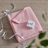 imageBedsure Gentlesoft 100 Cotton Blanket Queen Size for Bed  Breathable and Soft Waffle Weave Blanket for Summer Thick Cozy Fall Blankets for Women Gift White 90x90 Inches08  Pink