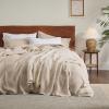 imageBedsure Gentlesoft 100 Cotton Blanket Queen Size for Bed  Breathable and Soft Waffle Weave Blanket for Summer Thick Cozy Fall Blankets for Women Gift White 90x90 Inches00  Khaki a Little Bit Yellow