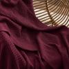 imageBedsure Gentlesoft 100 Cotton Blanket Queen Size for Bed  Breathable and Soft Waffle Weave Blanket for Summer Thick Cozy Fall Blankets for Women Gift White 90x90 Inches08  Red