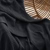 imageBedsure Gentlesoft 100 Cotton Blanket Queen Size for Bed  Breathable and Soft Waffle Weave Blanket for Summer Thick Cozy Fall Blankets for Women Gift White 90x90 Inches04  Black