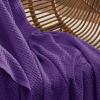 imageBedsure Gentlesoft 100 Cotton Blanket Queen Size for Bed  Breathable and Soft Waffle Weave Blanket for Summer Thick Cozy Fall Blankets for Women Gift White 90x90 Inches08  Purple