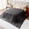 imageBedsure Gentlesoft 100 Cotton Blanket Queen Size for Bed  Breathable and Soft Waffle Weave Blanket for Summer Thick Cozy Fall Blankets for Women Gift White 90x90 Inches04  Dark Grey