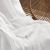 imageBedsure Gentlesoft 100 Cotton Blanket Queen Size for Bed  Breathable and Soft Waffle Weave Blanket for Summer Thick Cozy Fall Blankets for Women Gift White 90x90 Inches01  White