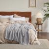 imageBedsure Gentlesoft 100 Cotton Blanket Queen Size for Bed  Breathable and Soft Waffle Weave Blanket for Summer Thick Cozy Fall Blankets for Women Gift White 90x90 Inches04  Grey