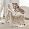 imageBedsure Gentlesoft 100 Cotton Blanket Queen Size for Bed  Breathable and Soft Waffle Weave Blanket for Summer Thick Cozy Fall Blankets for Women Gift White 90x90 Inches00  Khaki a Little Bit Yellow