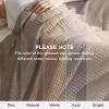 imageBedsure Gentlesoft 100 Cotton Blanket Queen Size for Bed  Breathable and Soft Waffle Weave Blanket for Summer Thick Cozy Fall Blankets for Women Gift White 90x90 Inches02  Taupe