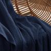 imageBedsure Gentlesoft 100 Cotton Blanket Queen Size for Bed  Breathable and Soft Waffle Weave Blanket for Summer Thick Cozy Fall Blankets for Women Gift White 90x90 Inches05  Pageant Blue