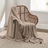 imageBedsure Gentlesoft 100 Cotton Blanket Queen Size for Bed  Breathable and Soft Waffle Weave Blanket for Summer Thick Cozy Fall Blankets for Women Gift White 90x90 Inches02  Taupe