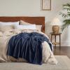 imageBedsure Gentlesoft 100 Cotton Blanket Queen Size for Bed  Breathable and Soft Waffle Weave Blanket for Summer Thick Cozy Fall Blankets for Women Gift White 90x90 Inches05  Pageant Blue