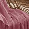 imageBedsure Gentlesoft 100 Cotton Blanket Queen Size for Bed  Breathable and Soft Waffle Weave Blanket for Summer Thick Cozy Fall Blankets for Women Gift White 90x90 Inches08  Dusty Rose