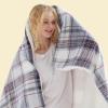 imageBedsure Gentlesoft Fleece Sherpa Throw Blanket for Couch Soft Gingham Bedding Thick Warm Blanket for Winter Cozy Gifts for Teen Girls Boys Kids Women Men Cute Plaid Decor for Home 50quotx60quot BrownPlaidclassic Grey