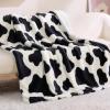 imageBedsure Gentlesoft Fleece Sherpa Throw Blanket for Couch Soft Gingham Bedding Thick Warm Blanket for Winter Cozy Gifts for Teen Girls Boys Kids Women Men Cute Plaid Decor for Home 50quotx60quot Brown04 Cow Print