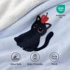 imageBedsure Gentlesoft Fleece Sherpa Throw Blanket for Couch Soft Gingham Bedding Thick Warm Blanket for Winter Cozy Gifts for Teen Girls Boys Kids Women Men Cute Plaid Decor for Home 50quotx60quot Brown07 Black Cat
