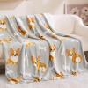 imageBedsure Gentlesoft Fleece Sherpa Throw Blanket for Couch Soft Gingham Bedding Thick Warm Blanket for Winter Cozy Gifts for Teen Girls Boys Kids Women Men Cute Plaid Decor for Home 50quotx60quot Brown03 Corgi