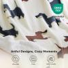 imageBedsure Gentlesoft Fleece Sherpa Throw Blanket for Couch Soft Gingham Bedding Thick Warm Blanket for Winter Cozy Gifts for Teen Girls Boys Kids Women Men Cute Plaid Decor for Home 50quotx60quot Brown05 Dachshund