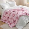 imageBedsure Gentlesoft Fleece Sherpa Throw Blanket for Couch Soft Gingham Bedding Thick Warm Blanket for Winter Cozy Gifts for Teen Girls Boys Kids Women Men Cute Plaid Decor for Home 50quotx60quot Brown10 Pink Bow