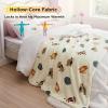 imageBedsure Gentlesoft Fleece Sherpa Throw Blanket for Couch Soft Gingham Bedding Thick Warm Blanket for Winter Cozy Gifts for Teen Girls Boys Kids Women Men Cute Plaid Decor for Home 50quotx60quot Brown06 Cat