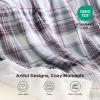 imageBedsure Gentlesoft Fleece Sherpa Throw Blanket for Couch Soft Gingham Bedding Thick Warm Blanket for Winter Cozy Gifts for Teen Girls Boys Kids Women Men Cute Plaid Decor for Home 50quotx60quot BrownPlaidclassic Grey