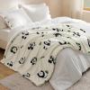 imageBedsure Gentlesoft Fleece Sherpa Throw Blanket for Couch Soft Gingham Bedding Thick Warm Blanket for Winter Cozy Gifts for Teen Girls Boys Kids Women Men Cute Plaid Decor for Home 50quotx60quot Brown09 Panda
