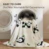 imageBedsure Gentlesoft Fleece Sherpa Throw Blanket for Couch Soft Gingham Bedding Thick Warm Blanket for Winter Cozy Gifts for Teen Girls Boys Kids Women Men Cute Plaid Decor for Home 50quotx60quot Brown09 Panda