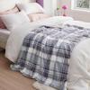 imageBedsure Gentlesoft Fleece Sherpa Throw Blanket for Couch Soft Gingham Bedding Thick Warm Blanket for Winter Cozy Gifts for Teen Girls Boys Kids Women Men Cute Plaid Decor for Home 50quotx60quot BrownPlaidclassic Grey