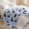 imageBedsure Gentlesoft Fleece Sherpa Throw Blanket for Couch Soft Gingham Bedding Thick Warm Blanket for Winter Cozy Gifts for Teen Girls Boys Kids Women Men Cute Plaid Decor for Home 50quotx60quot Brown07 Black Cat