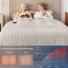 imageBedsure Healing Heated Blanket Throw  Flannel Sherpa Electric Blanket with Inspirational Words Heated Throw with 6 Heating Levels 4 Time Settings 3Hour AutoOff Gift for Grandma 50quotx60quot03  Cream