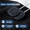 imageBedsure Healing Heated Blanket Throw  Flannel Sherpa Electric Blanket with Inspirational Words Heated Throw with 6 Heating Levels 4 Time Settings 3Hour AutoOff Gift for Grandma 50quotx60quot07  Black