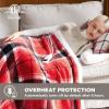 imageBedsure Healing Heated Blanket Throw  Flannel Sherpa Electric Blanket with Inspirational Words Heated Throw with 6 Heating Levels 4 Time Settings 3Hour AutoOff Gift for Grandma 50quotx60quot15  Red