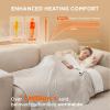 imageBedsure Healing Heated Blanket Throw  Flannel Sherpa Electric Blanket with Inspirational Words Heated Throw with 6 Heating Levels 4 Time Settings 3Hour AutoOff Gift for Grandma 50quotx60quot03  Cream