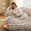 imageBedsure Healing Heated Blanket Throw  Flannel Sherpa Electric Blanket with Inspirational Words Heated Throw with 6 Heating Levels 4 Time Settings 3Hour AutoOff Gift for Grandma 50quotx60quot11  Linen