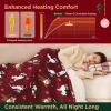 imageBedsure Healing Heated Blanket Throw  Flannel Sherpa Electric Blanket with Inspirational Words Heated Throw with 6 Heating Levels 4 Time Settings 3Hour AutoOff Gift for Grandma 50quotx60quot19  Christmas Pet