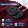 imageBedsure Healing Heated Blanket Throw  Flannel Sherpa Electric Blanket with Inspirational Words Heated Throw with 6 Heating Levels 4 Time Settings 3Hour AutoOff Gift for Grandma 50quotx60quot05  Burgundy