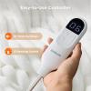 imageBedsure Healing Heated Blanket Throw  Flannel Sherpa Electric Blanket with Inspirational Words Heated Throw with 6 Heating Levels 4 Time Settings 3Hour AutoOff Gift for Grandma 50quotx60quot13  White