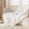 imageBedsure Healing Heated Blanket Throw  Flannel Sherpa Electric Blanket with Inspirational Words Heated Throw with 6 Heating Levels 4 Time Settings 3Hour AutoOff Gift for Grandma 50quotx60quot13  White