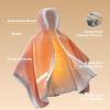 imageBedsure Heated Blanket Wearable Shawl  Electric Wrap Poncho Blanket Hoodie for Adult Winter Gifts for Mom Women Girlfriend Warm Sherpa Heating Throw Auto Shut Off 55x64 inches Burgundy05  Beige Plaid
