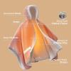 imageBedsure Heated Blanket Wearable Shawl  Electric Wrap Poncho Blanket Hoodie for Adult Winter Gifts for Mom Women Girlfriend Warm Sherpa Heating Throw Auto Shut Off 55x64 inches Burgundy06  Printed Cat