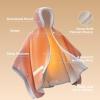 imageBedsure Heated Blanket Wearable Shawl  Electric Wrap Poncho Blanket Hoodie for Adult Winter Gifts for Mom Women Girlfriend Warm Sherpa Heating Throw Auto Shut Off 55x64 inches Burgundy03  Cream