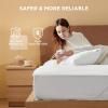 imageBedsure Heated Mattress Pad Queen  Bed Warmer with Memory ampamp Preheat Functions 12Hour Auto Off ampamp 10 Heat Settings Dual Controllers Fast Heating Jacquard Electric Mattress Pad Queen 60quotx80quotFull