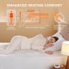 imageBedsure Heated Mattress Pad Queen  Bed Warmer with Memory ampamp Preheat Functions 12Hour Auto Off ampamp 10 Heat Settings Dual Controllers Fast Heating Brushed Electric Mattress Pad Queen 60quotx80quotFull