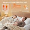 imageBedsure Heated Mattress Pad Queen  Bed Warmer with Memory ampamp Preheat Functions 12Hour Auto Off ampamp 10 Heat Settings Dual Controllers Fast Heating Brushed Electric Mattress Pad Queen 60quotx80quotQueen