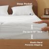 imageBedsure Heated Mattress Pad Queen  Bed Warmer with Memory ampamp Preheat Functions 12Hour Auto Off ampamp 10 Heat Settings Dual Controllers Fast Heating Jacquard Electric Mattress Pad Queen 60quotx80quotQueen