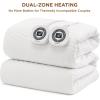 imageBedsure Heated Mattress Pad Queen  Bed Warmer with Memory ampamp Preheat Functions 12Hour Auto Off ampamp 10 Heat Settings Dual Controllers Fast Heating Jacquard Electric Mattress Pad Queen 60quotx80quotKing