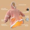 imageBedsure Heated Wearable Blanket Hoodie  Cordless Sherpa Heating Hooded Blanket as Winter Gifts for Women Mom with Battery Pack 74V Portable Warm Electric Throw for Adult Outdoor Standard Corgi