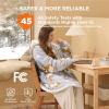 imageBedsure Heated Wearable Blanket Hoodie  Cordless Sherpa Heating Hooded Blanket as Winter Gifts for Women Mom with Battery Pack 74V Portable Warm Electric Throw for Adult Outdoor Standard Corgi