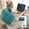 imageBedsure Heating Pad for Neck and Shoulders and Back  Birthday Gifts for Women Men Mom Mens FSA Eligible Items Electric Heated Pad for Full Body ETL Certified Extra Large 24quotx33quot Teal01  Teal
