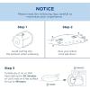 imageBedsure Hotel Pillows Queen Size Set of 4  Luxury Bed Pillows for Sleeping Decoration Strip Diamond Design Cover Fluffy Original Down Alternative Filling for Side Back or Stomach SleepersBlue