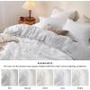 imageBedsure King Size Comforter Set Reversible Grey Soft Prewashed Bedding for All Seasons 3 Pieces Warm Down Alternative Bed Set 1 Lightweight Comforter 104quotx90quot and 2 Pillowcases 20quotx36quot04  WhiteGrey