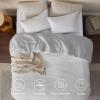 imageBedsure King Size Comforter Set Reversible Grey Soft Prewashed Bedding for All Seasons 3 Pieces Warm Down Alternative Bed Set 1 Lightweight Comforter 104quotx90quot and 2 Pillowcases 20quotx36quot12  NavyBlue